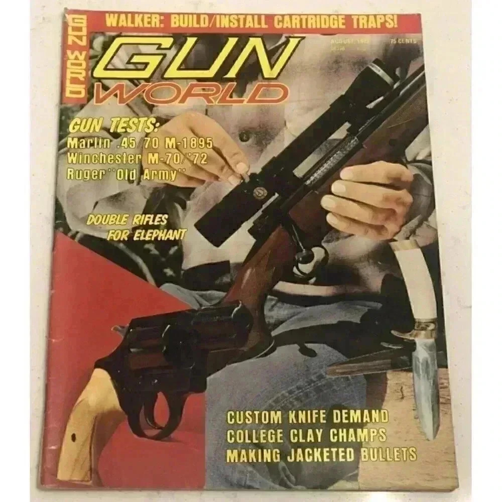 Vintage Gun World magazine August 1972 issue‎ Vol. 12 #12